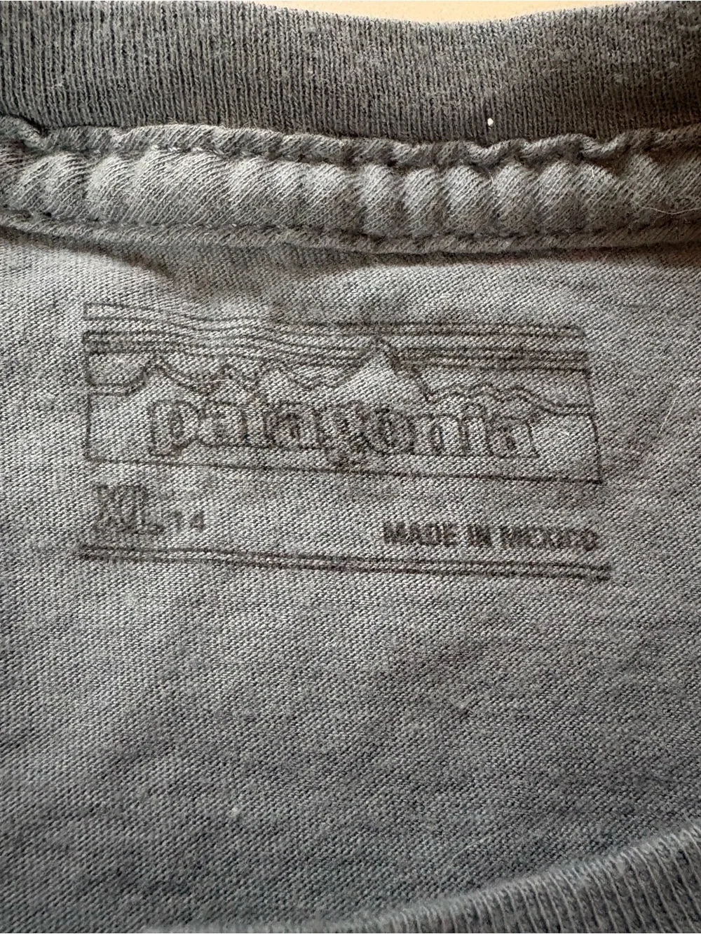 Patagonia Short-Sleeve Logo Tee in Slate Blue with Multicolor Graphic